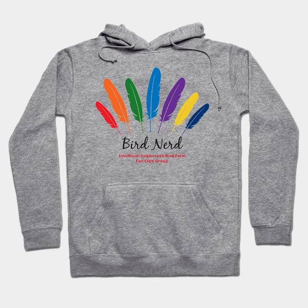 Bird Nerd 2 - black type Hoodie by Just Winging It Designs